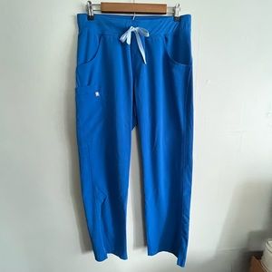 Figs royal blue scrub pants size M